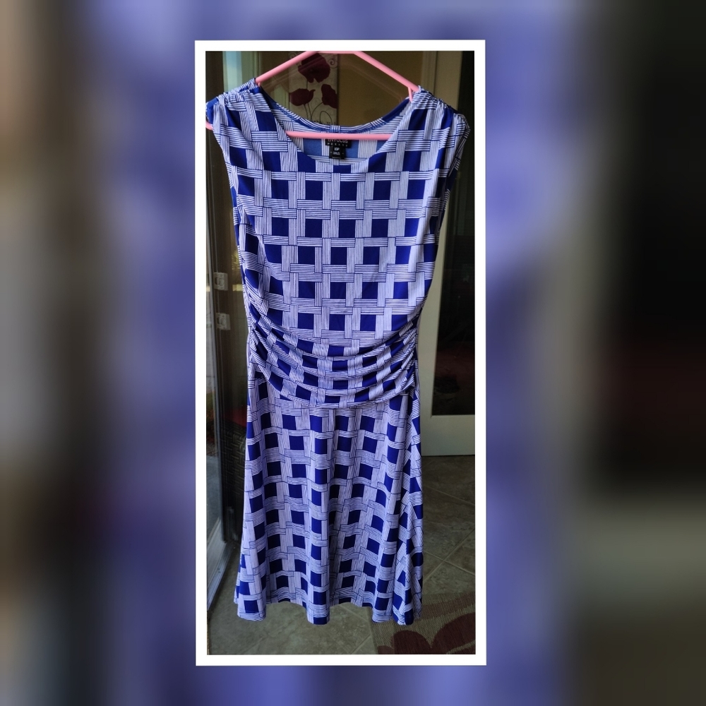 EUC Blue & Light Blue Checkered Dress